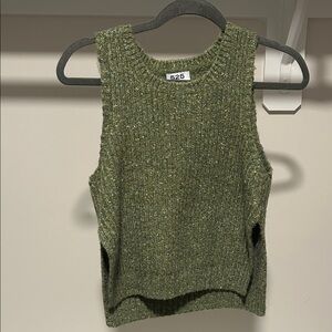 525 America Green Knit Sleeveless Top
